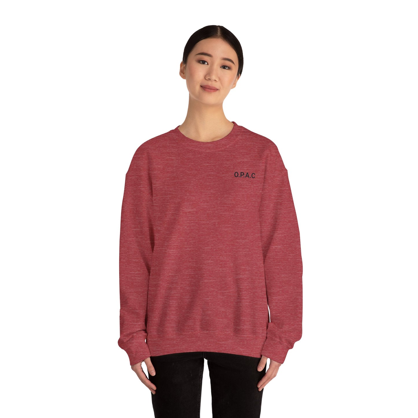 Cozy Comfort Classic Minimalistic O.P.A.C. (black-lettered) Prisoner's Advocacy Crewneck Sweatshirt | Unisex, Casual Wear, Gift for Him, Her, Stay-at-Home Style, Everyday Fashion - O.P.A.C.
