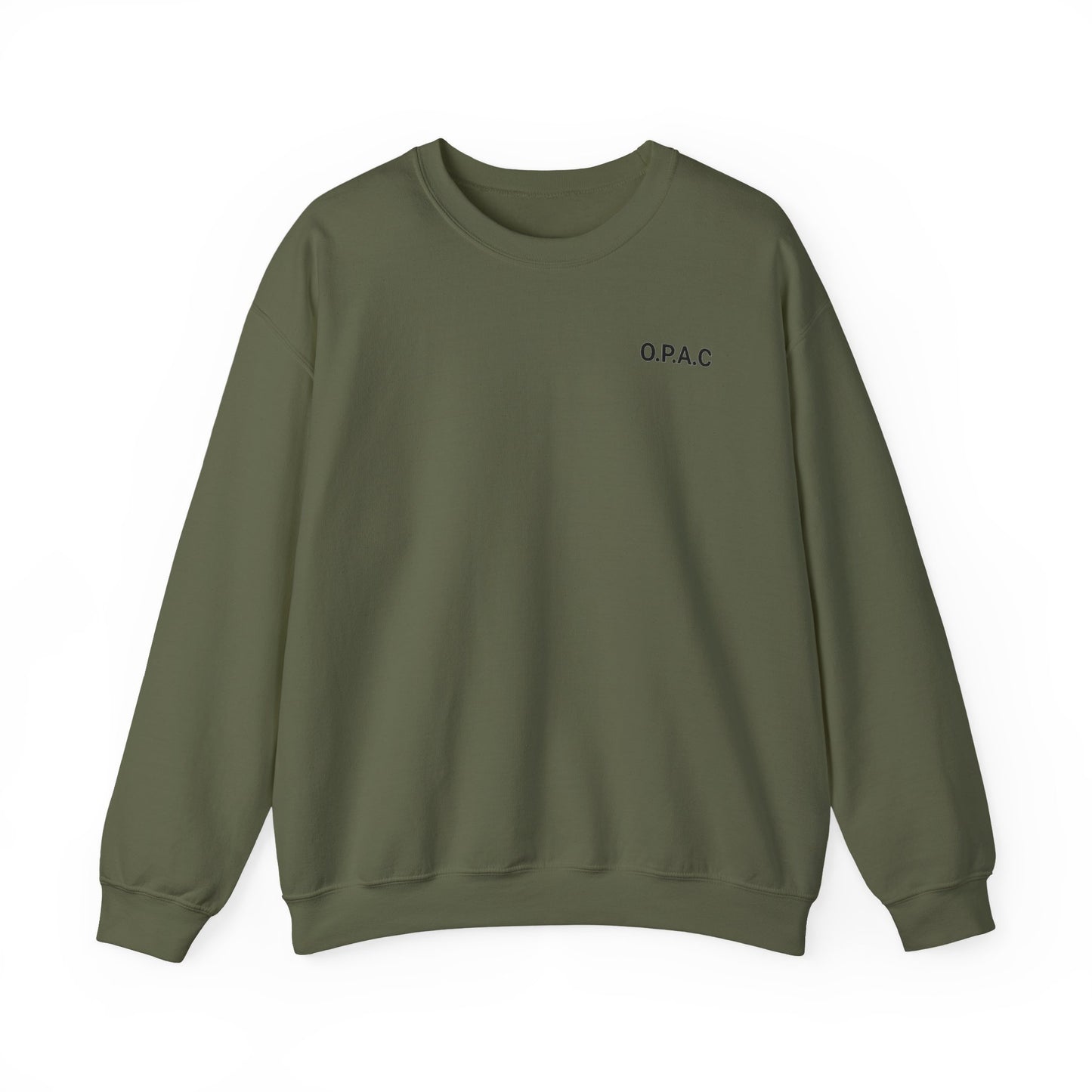 Cozy Comfort Classic Minimalistic O.P.A.C. (black-lettered) Prisoner's Advocacy Crewneck Sweatshirt | Unisex, Casual Wear, Gift for Him, Her, Stay-at-Home Style, Everyday Fashion - O.P.A.C.