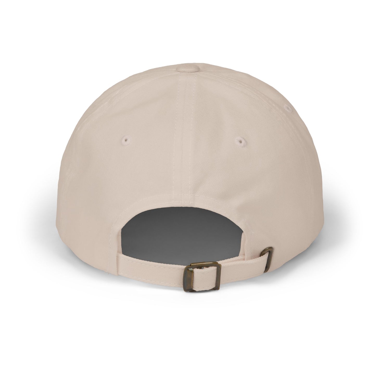 White Embroidered Patch Logo Dad Cap