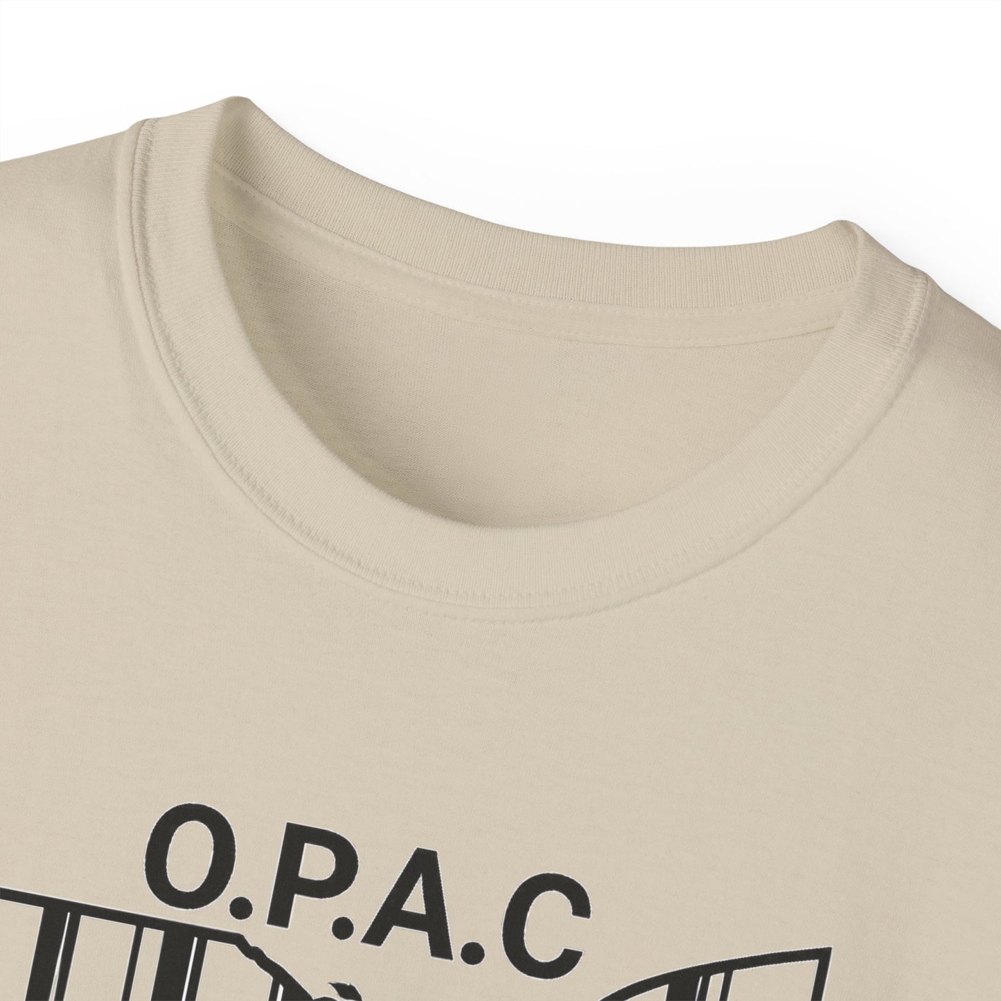 Black O.P.A.C. Advocacy Tee, Unisex Cotton T-Shirt for Supporters, Prison Advocacy, Social Justice, Awareness Shirt, Gift for Activists