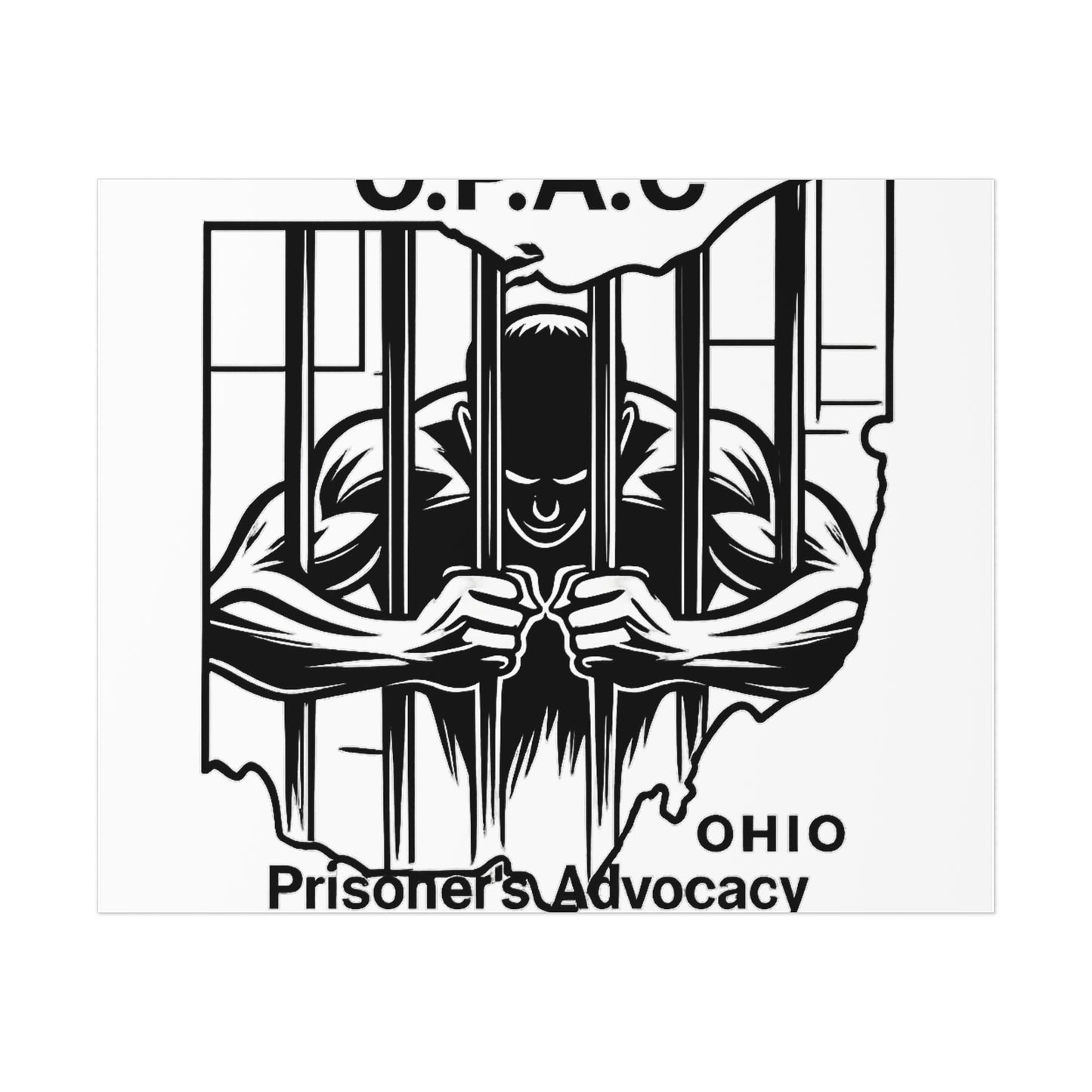 O.P.A.C. Prisoner Advocacy Art Print | Uncoated Posters for Social Justice Decor, Activism Wall Art, Awareness Posters, Community Engagement, [...]