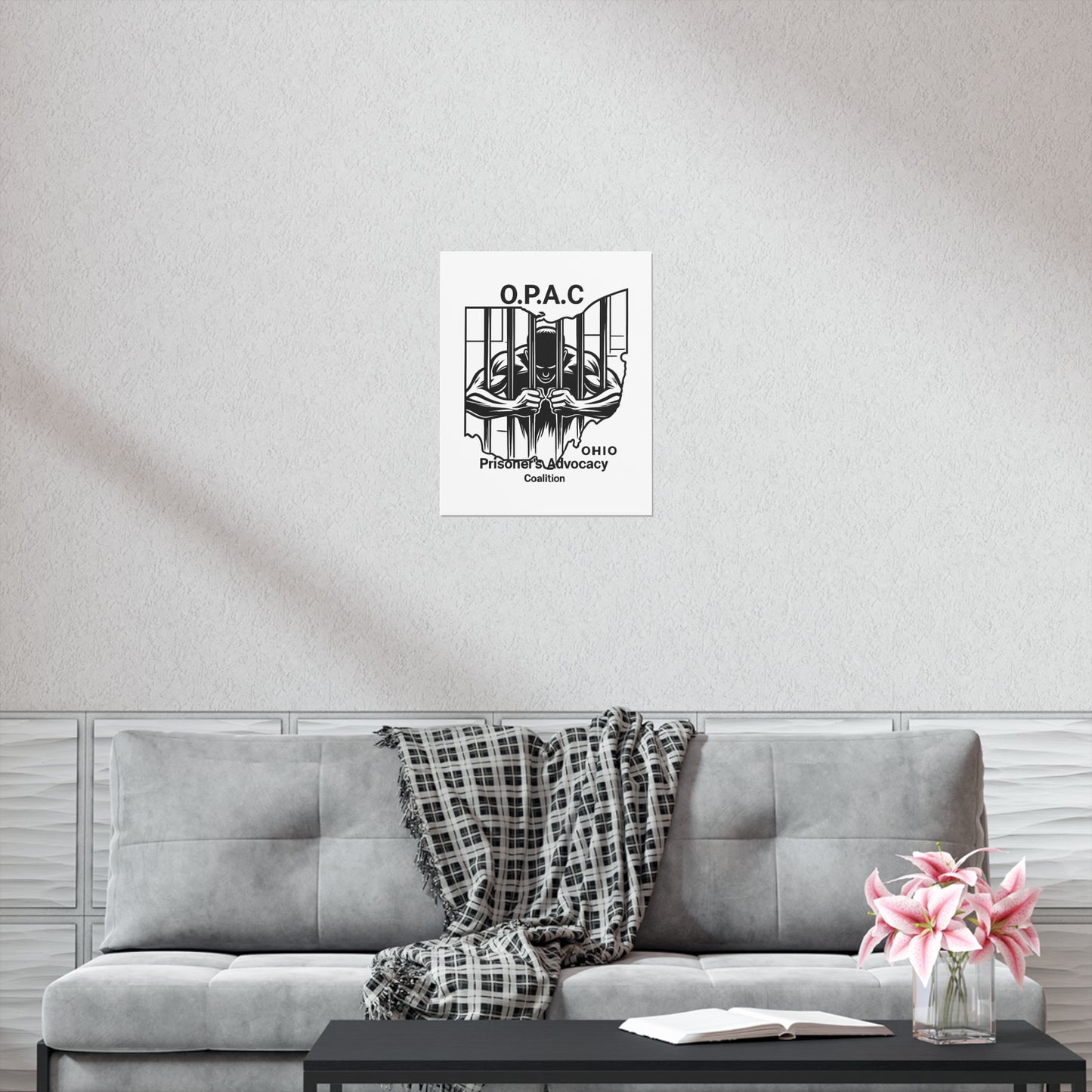 O.P.A.C. Prisoner Advocacy Art Print | Uncoated Posters for Social Justice Decor, Activism Wall Art, Awareness Posters, Community Engagement, [...]