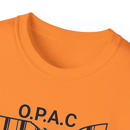 Black O.P.A.C. Advocacy Tee, Unisex Cotton T-Shirt for Supporters, Prison Advocacy, Social Justice, Awareness Shirt, Gift for Activists