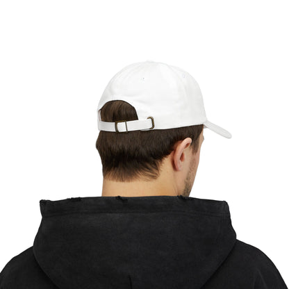 Black Embroidered Patch Logo Dad Cap