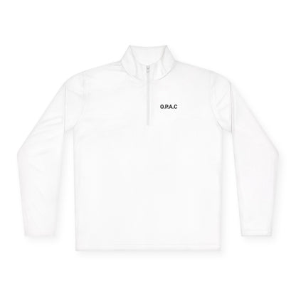 Men's O.P.A.C. Double-sided Black-lettered text (on front) & Logo (on back) Unisex Quarter-Zip Pullover with Stylish Graphic Design, Cozy Layer for Men and Women, Perfect for Casual Outings, Outdoor Adventures, [...]
