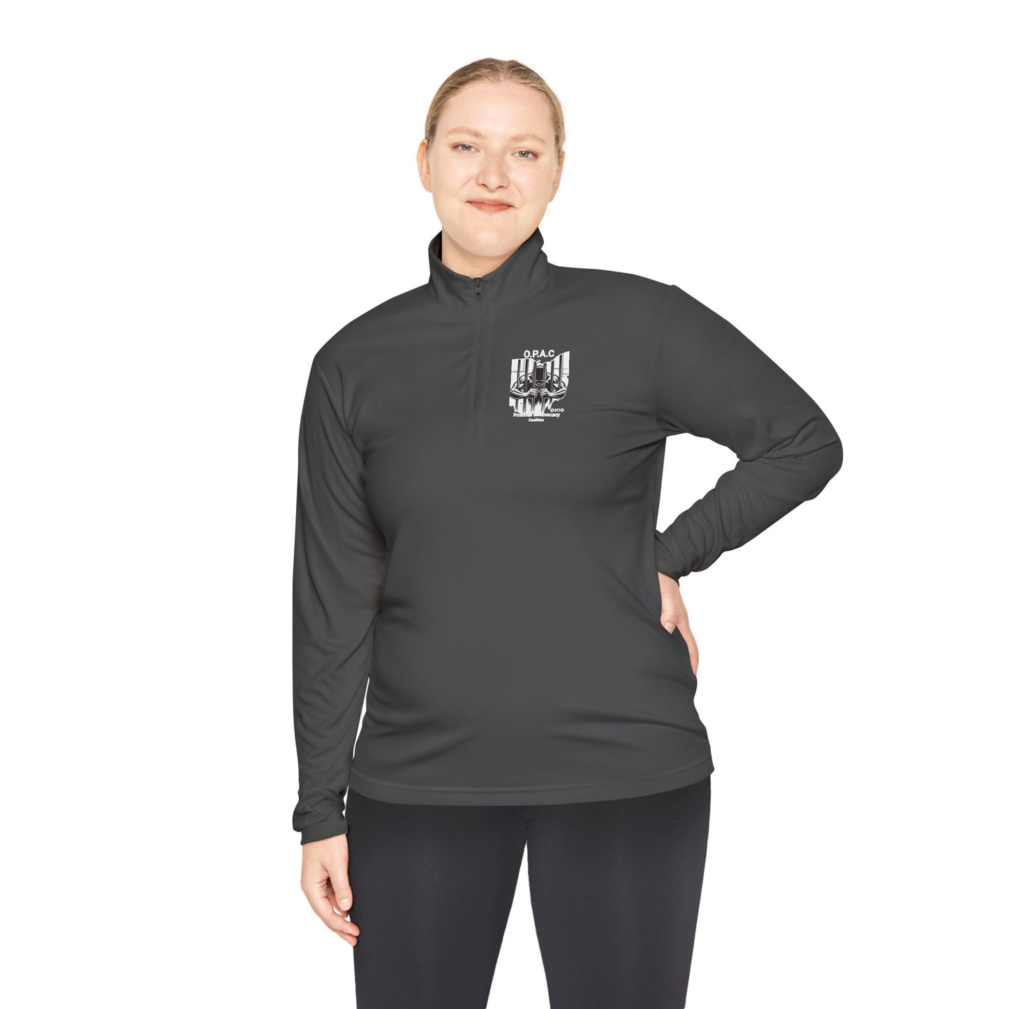 Copy of O.P.A.C Logo (White) Quarter-Zip Pullover