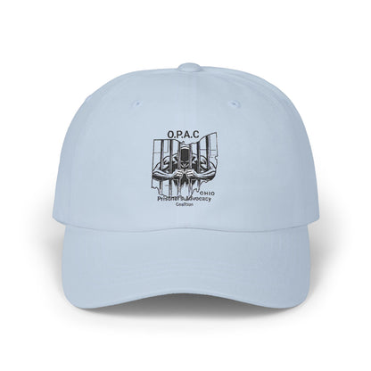 Black Embroidered Patch Logo Dad Cap