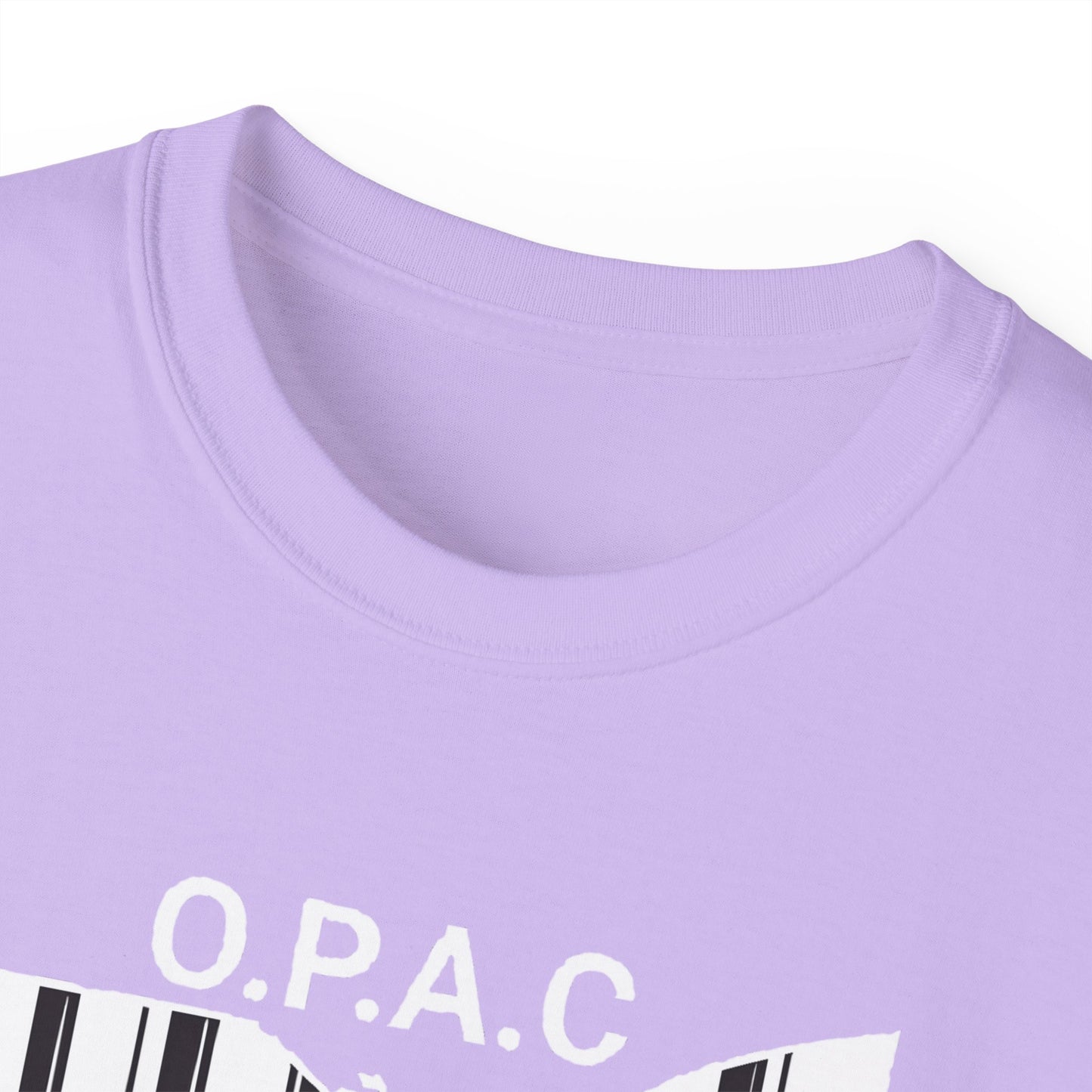 White O.P.A.C. Logo Advocacy Tee, Unisex Cotton T-Shirt for Supporters, Prison Advocacy, Social Justice, Awareness Shirt, Gift for Activists