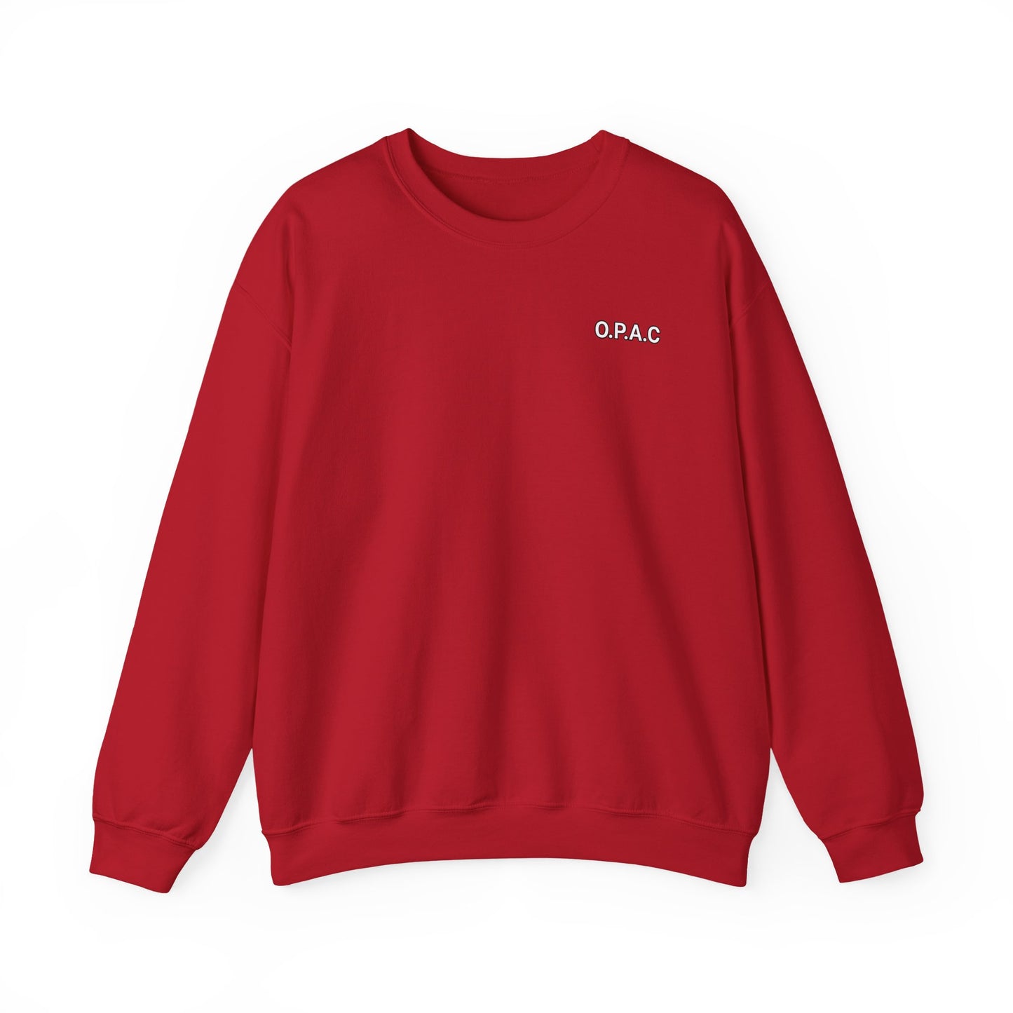Cozy Comfort Classic Minimalistic (white-lettered) O.P.A.C. Prisoner's Advocacy Crewneck Sweatshirt | Unisex, Casual Wear, Gift for Him, Her, Stay-at-Home Style, Everyday Fashion - O.P.A.C.