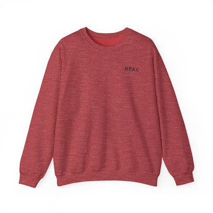 Cozy Comfort Classic Minimalistic O.P.A.C. (black-lettered) Prisoner's Advocacy Crewneck Sweatshirt | Unisex, Casual Wear, Gift for Him, Her, Stay-at-Home Style, Everyday Fashion - O.P.A.C.