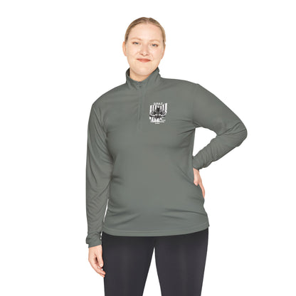 White O.P.A.C. Double-sided Logo (White-lettered text on back) Unisex Quarter-Zip Pullover with Stylish Graphic Design, Cozy Layer for Men and Women, Perfect for Casual Outings, Outdoor Adventures, [...]