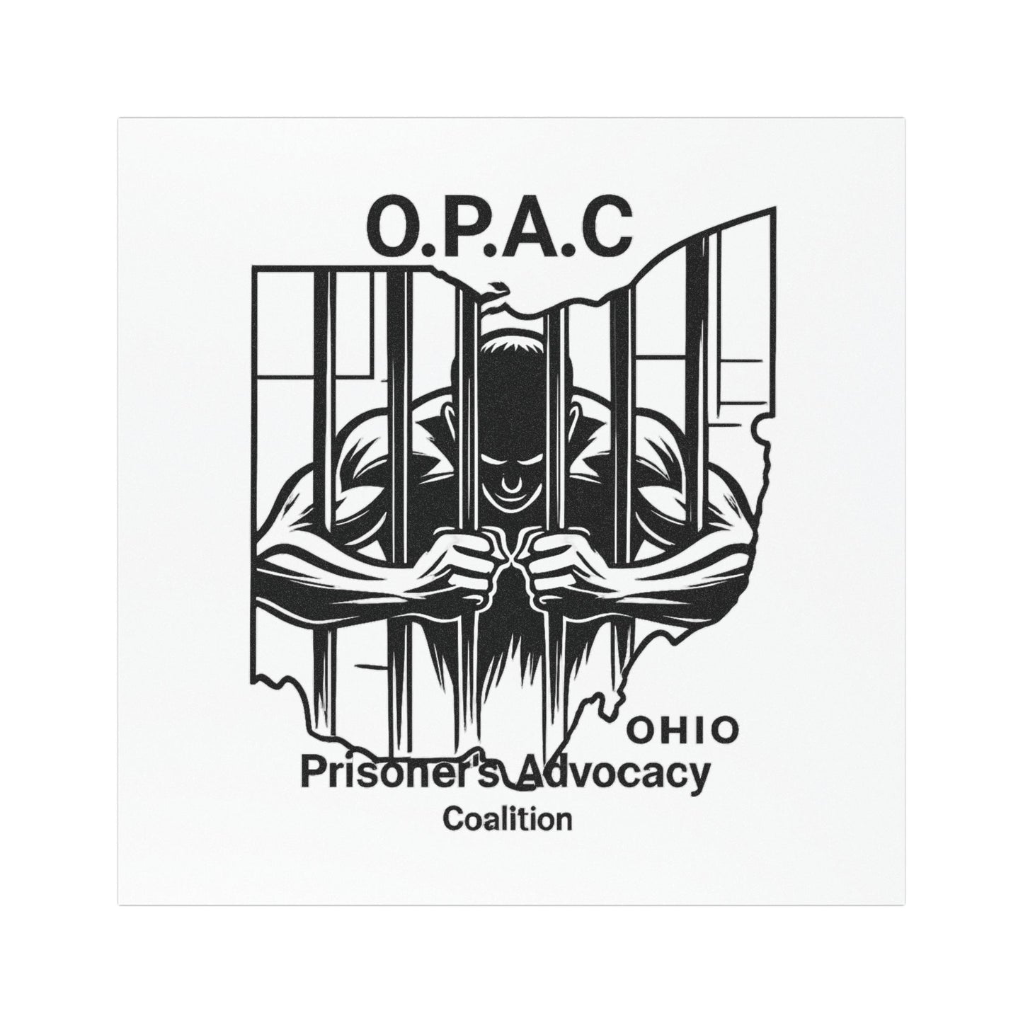 Prisoner Advocacy Car Magnet, Support for Justice Reform, Ohio Prisoner's Advocacy Coalition, Protest Magnet, Advocacy Gift