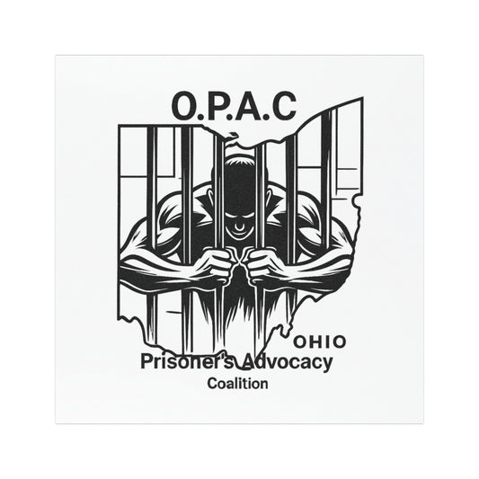 Prisoner Advocacy Car Magnet, Support for Justice Reform, Ohio Prisoner's Advocacy Coalition, Protest Magnet, Advocacy Gift