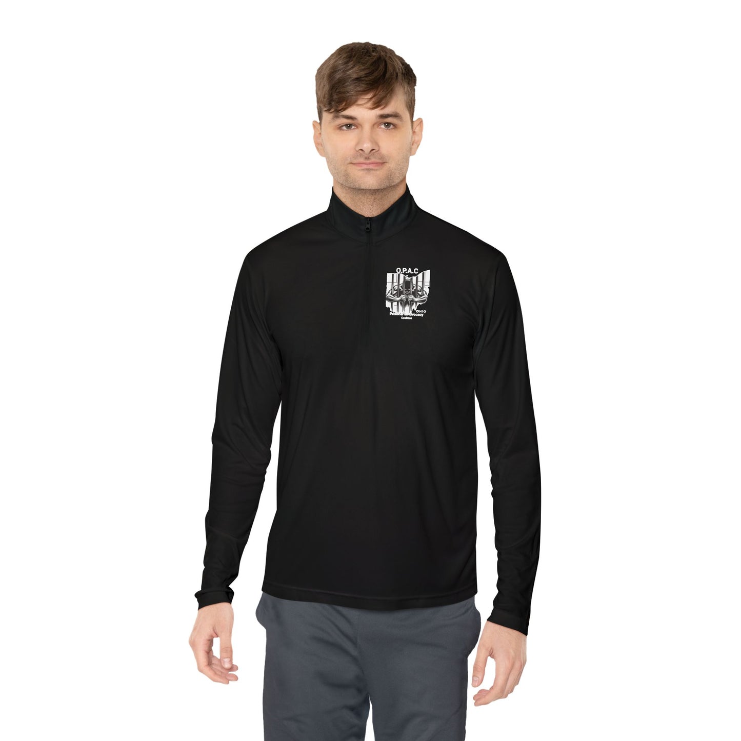 Copy of O.P.A.C Logo (White) Quarter-Zip Pullover