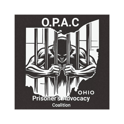 Black Prison Advocacy Car Magnet, Support Prison Reform, Advocacy Magnet, Ohio Supporter Magnet, Prisoner's Rights Decoration