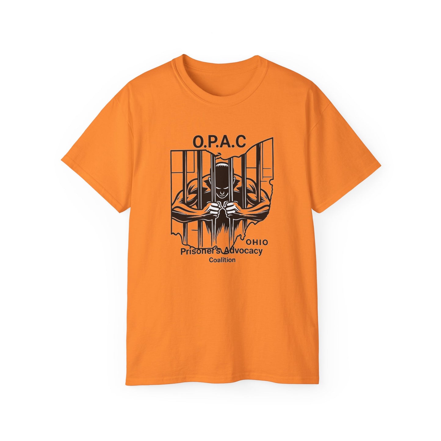 Black O.P.A.C. Advocacy Tee, Unisex Cotton T-Shirt for Supporters, Prison Advocacy, Social Justice, Awareness Shirt, Gift for Activists