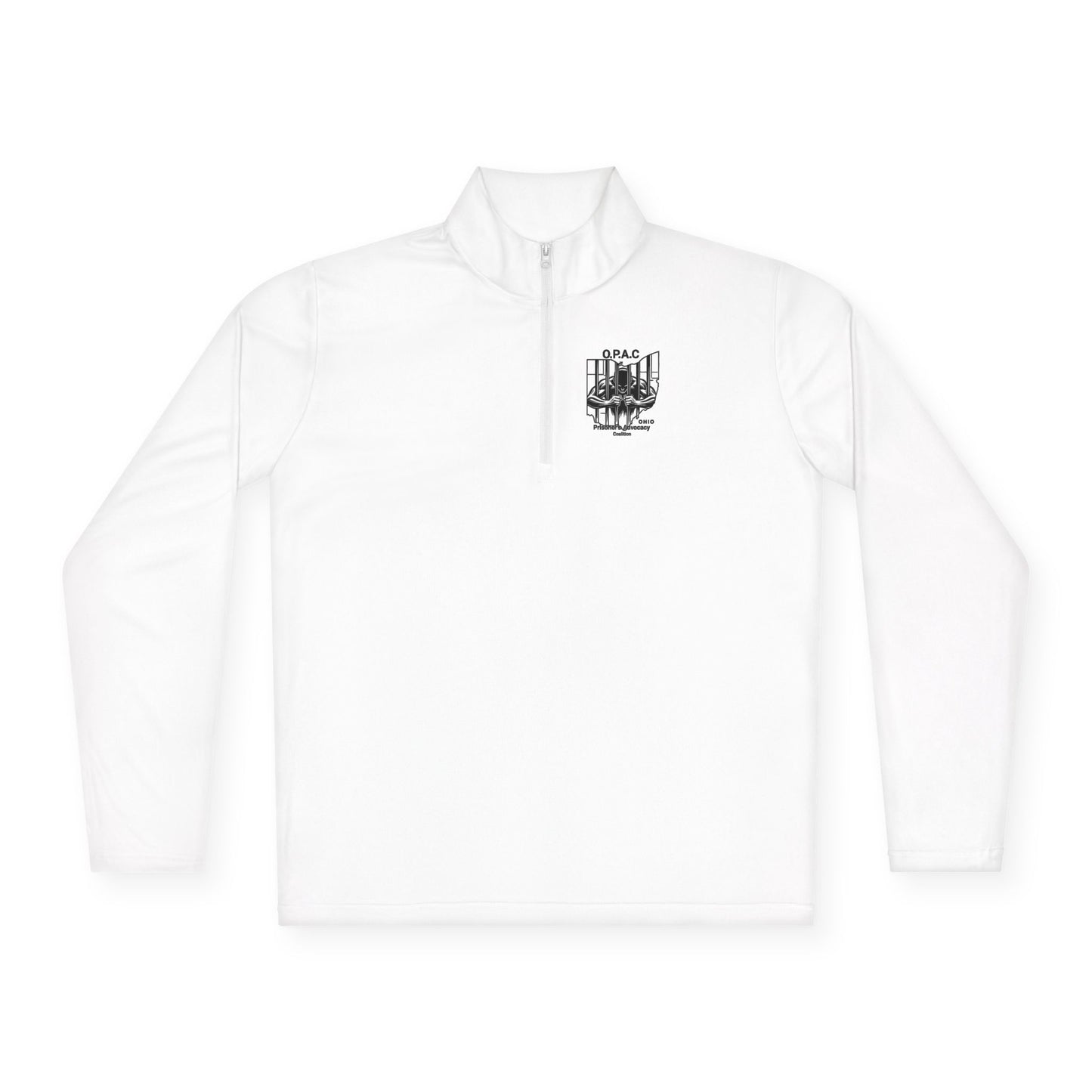 Black O.P.A.C. Double-sided Logo (Black-lettered text on back) Unisex Quarter-Zip Pullover with Stylish Graphic Design, Cozy Layer for Men and Women, Perfect for Casual Outings, Outdoor Adventures, [...]