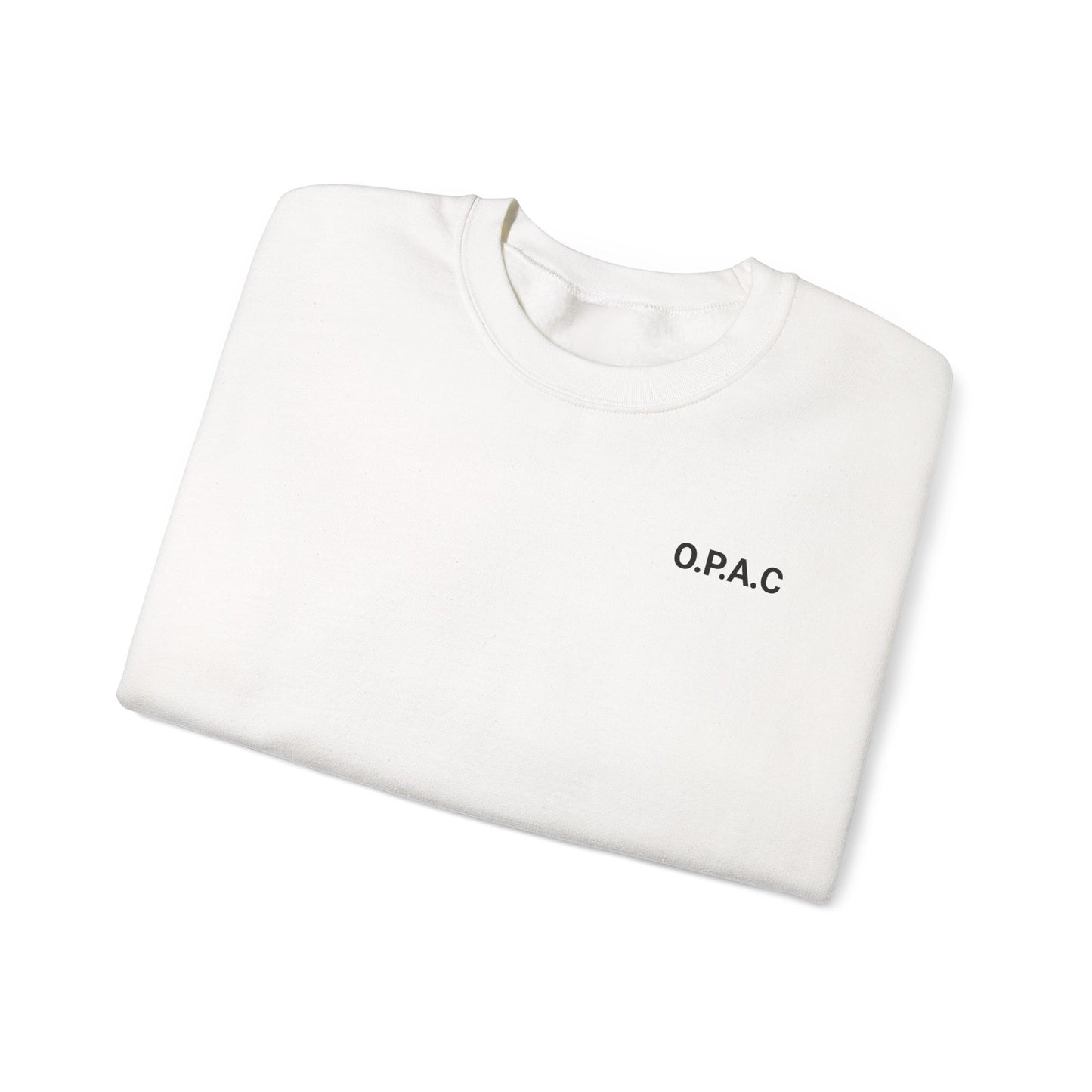 Cozy Comfort Classic Minimalistic O.P.A.C. (black-lettered) Prisoner's Advocacy Crewneck Sweatshirt | Unisex, Casual Wear, Gift for Him, Her, Stay-at-Home Style, Everyday Fashion - O.P.A.C.