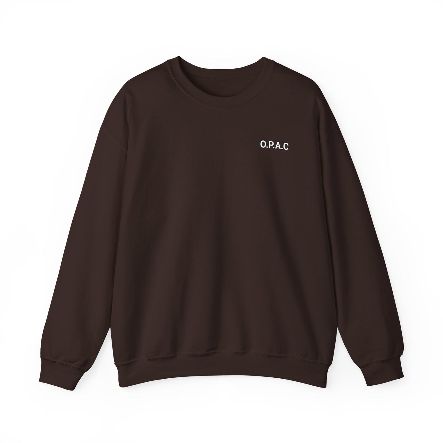 Cozy Comfort Classic Minimalistic (white-lettered) O.P.A.C. Prisoner's Advocacy Crewneck Sweatshirt | Unisex, Casual Wear, Gift for Him, Her, Stay-at-Home Style, Everyday Fashion - O.P.A.C.
