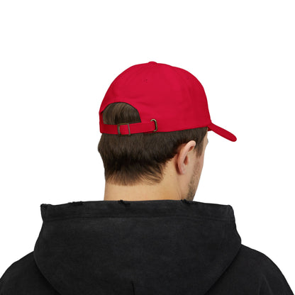 Black Embroidered Patch Logo Dad Cap