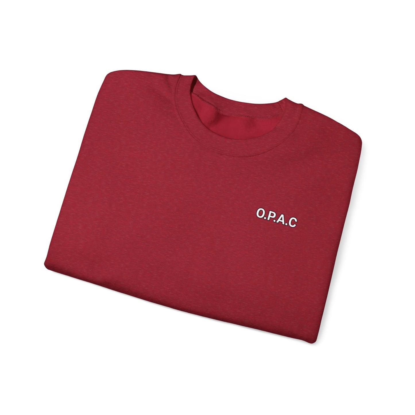 Cozy Comfort Classic Minimalistic (white-lettered) O.P.A.C. Prisoner's Advocacy Crewneck Sweatshirt | Unisex, Casual Wear, Gift for Him, Her, Stay-at-Home Style, Everyday Fashion - O.P.A.C.