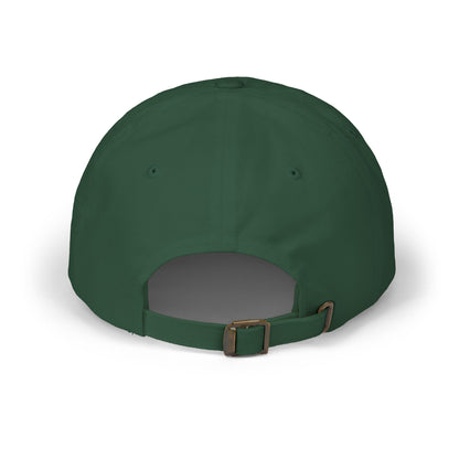 White Embroidered Patch Logo Dad Cap