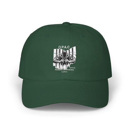 White Embroidered Patch Logo Dad Cap