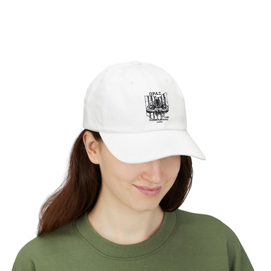 Black Embroidered Patch Logo Dad Cap