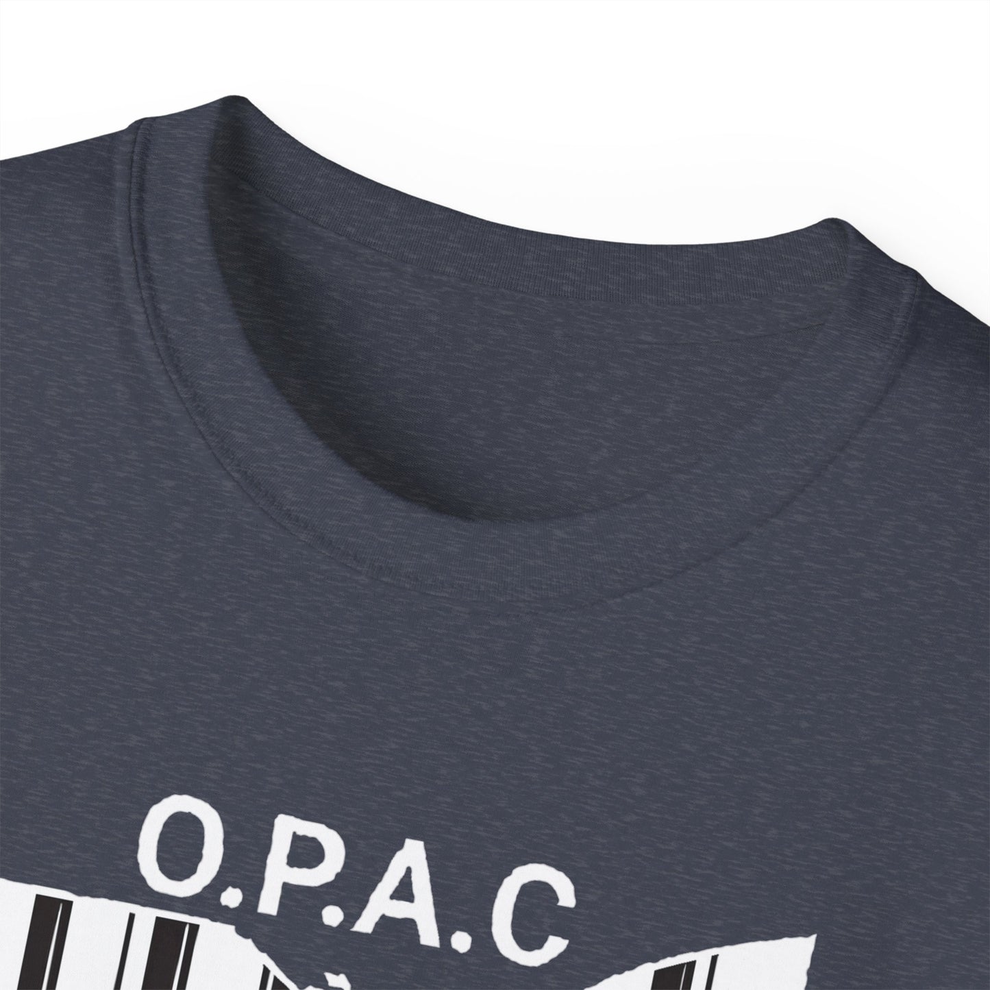 White O.P.A.C. Logo Advocacy Tee, Unisex Cotton T-Shirt for Supporters, Prison Advocacy, Social Justice, Awareness Shirt, Gift for Activists