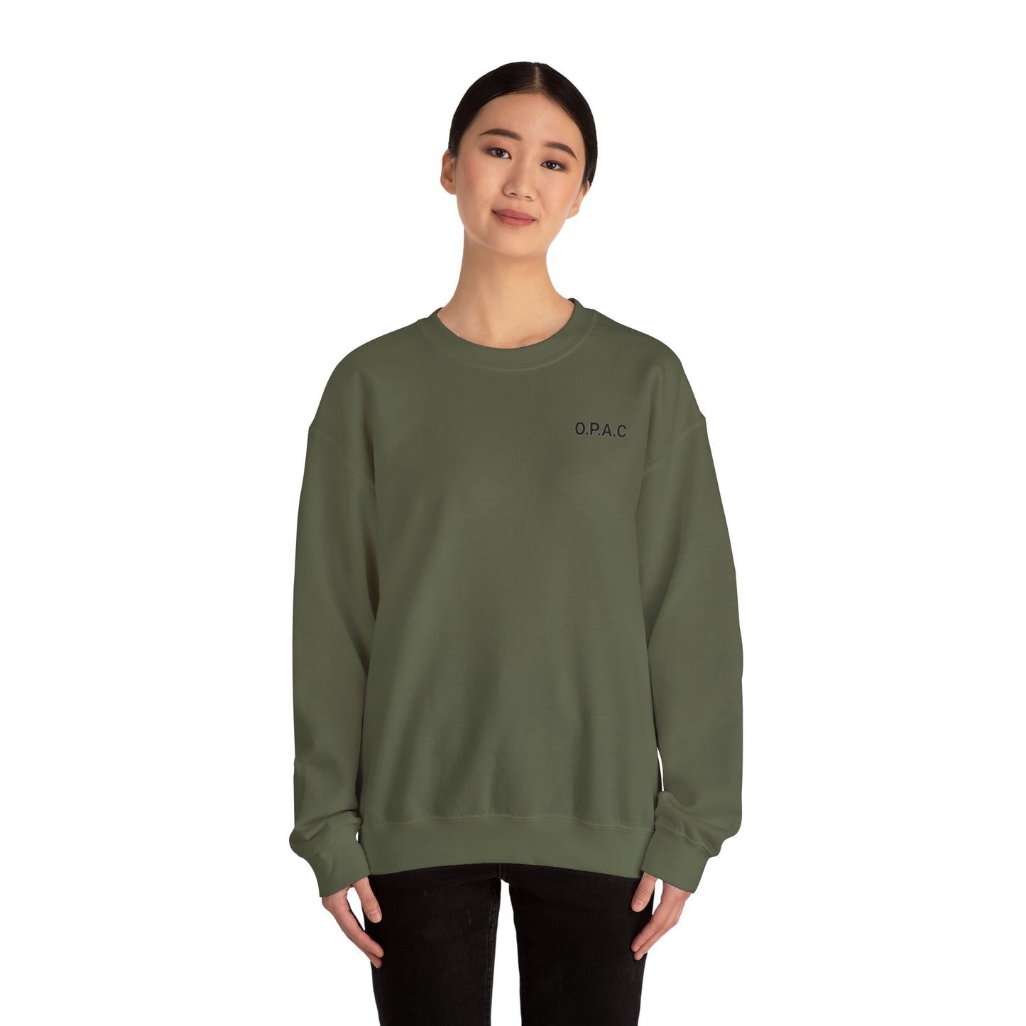 Cozy Comfort Classic Minimalistic O.P.A.C. (black-lettered) Prisoner's Advocacy Crewneck Sweatshirt | Unisex, Casual Wear, Gift for Him, Her, Stay-at-Home Style, Everyday Fashion - O.P.A.C.
