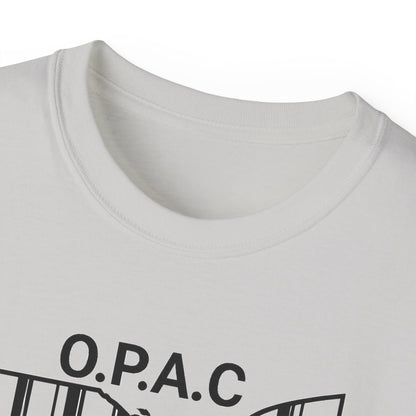 Black O.P.A.C. Advocacy Tee, Unisex Cotton T-Shirt for Supporters, Prison Advocacy, Social Justice, Awareness Shirt, Gift for Activists