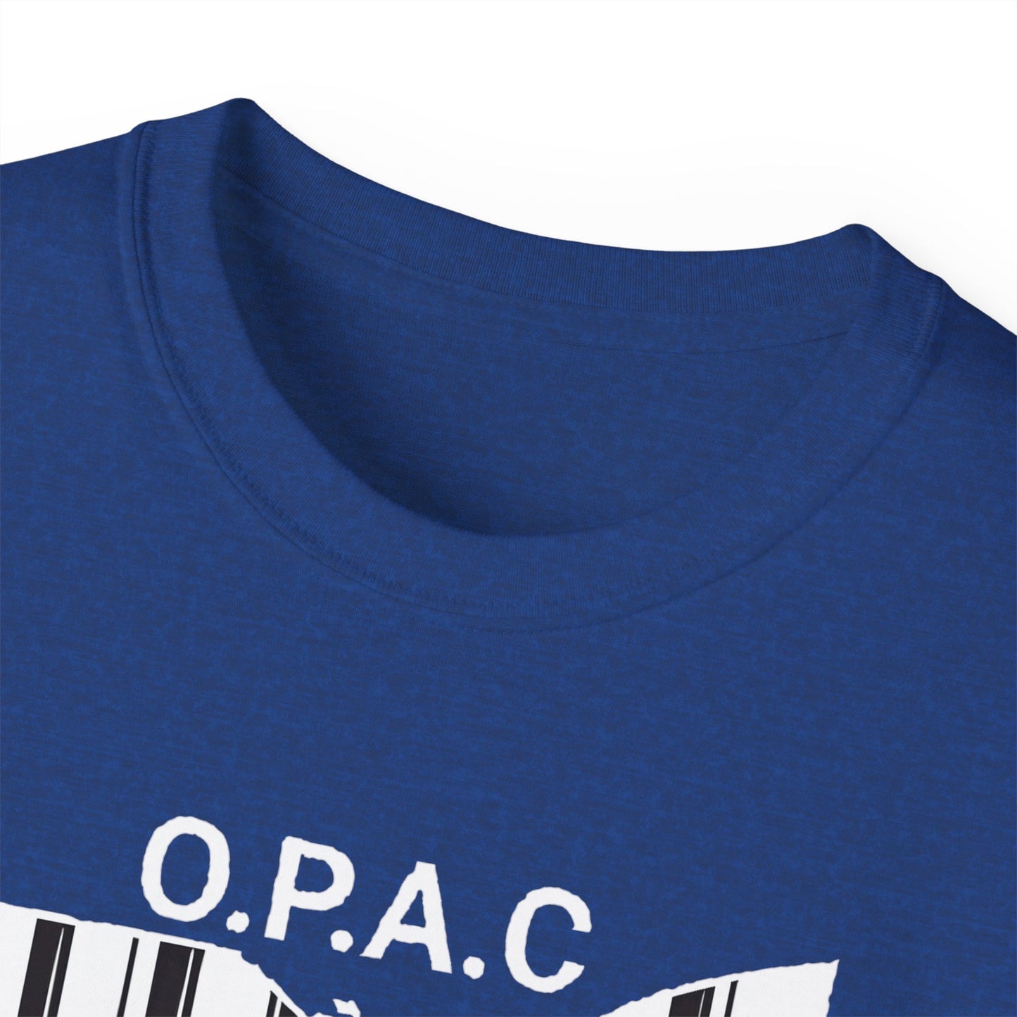 White O.P.A.C. Logo Advocacy Tee, Unisex Cotton T-Shirt for Supporters, Prison Advocacy, Social Justice, Awareness Shirt, Gift for Activists