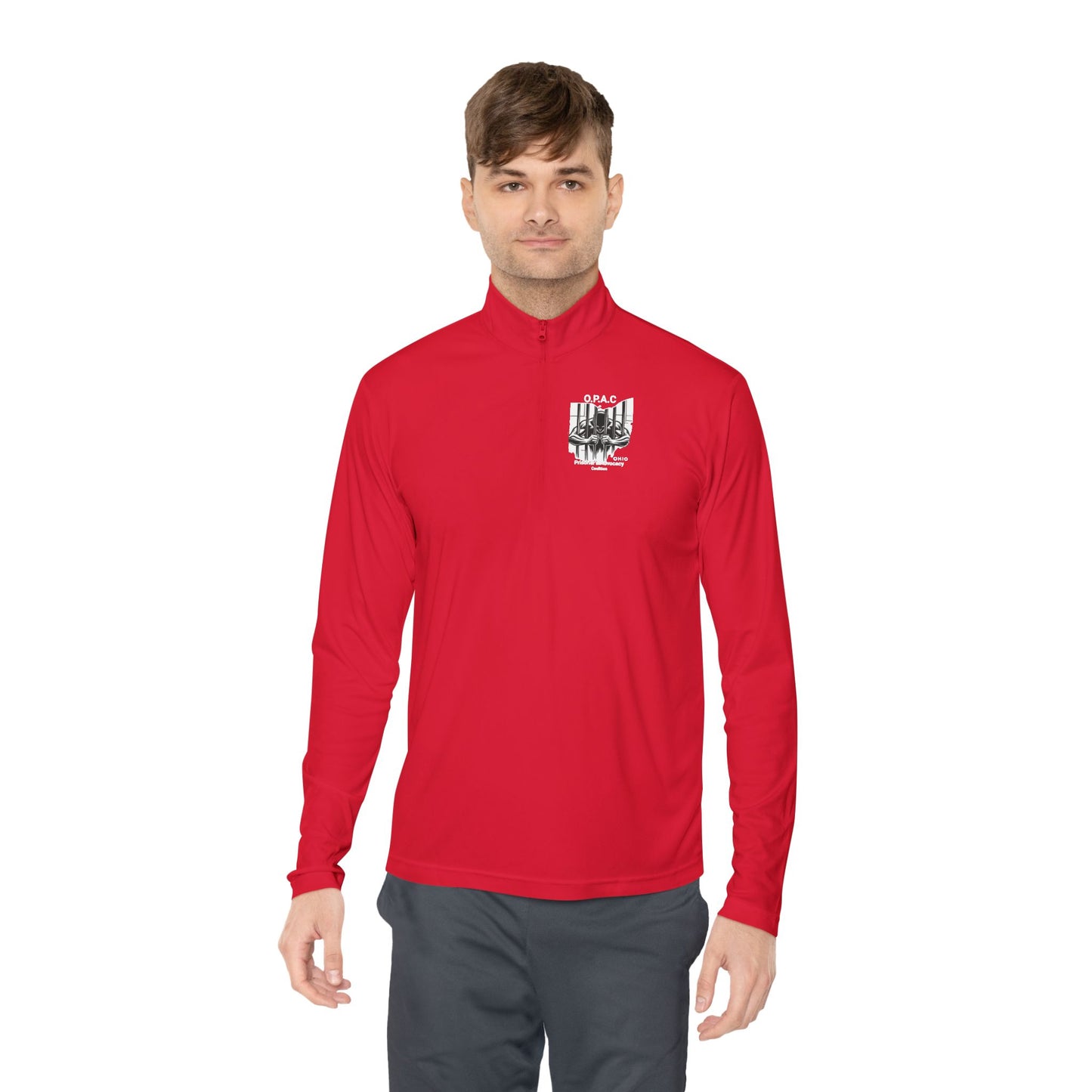 Copy of O.P.A.C Logo (White) Quarter-Zip Pullover