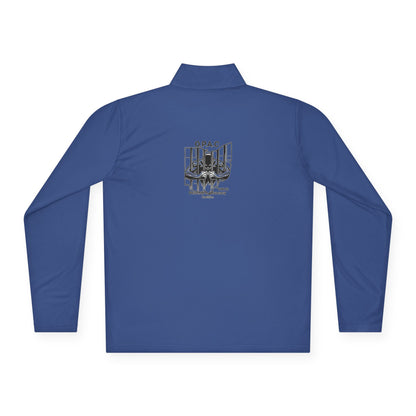Unisex Quarter-Zip Pullover - Ladies O P A C Double-sided Black-lettered Text Logo Stylish Graphic Design