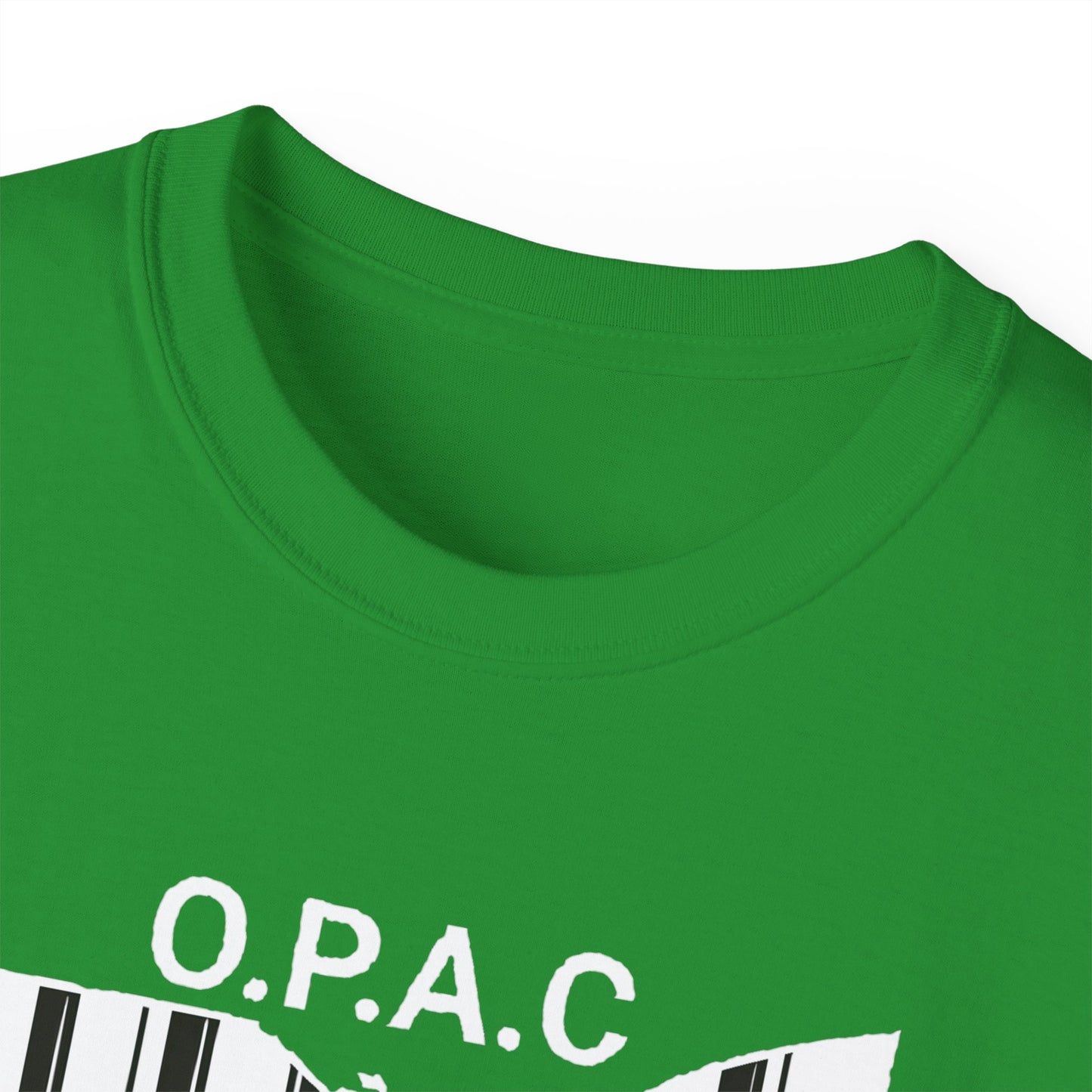 White O.P.A.C. Logo Advocacy Tee, Unisex Cotton T-Shirt for Supporters, Prison Advocacy, Social Justice, Awareness Shirt, Gift for Activists