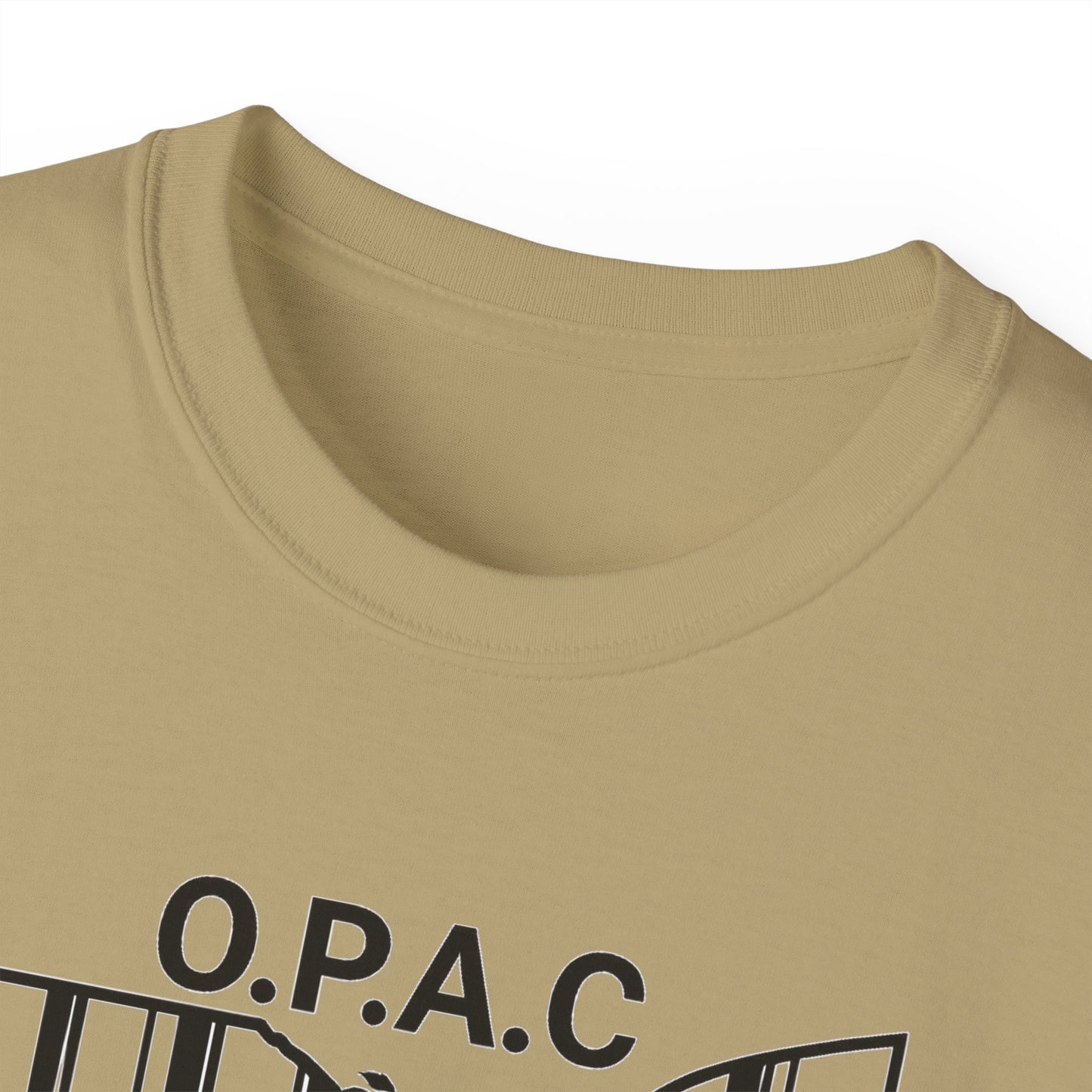 Black O.P.A.C. Advocacy Tee, Unisex Cotton T-Shirt for Supporters, Prison Advocacy, Social Justice, Awareness Shirt, Gift for Activists