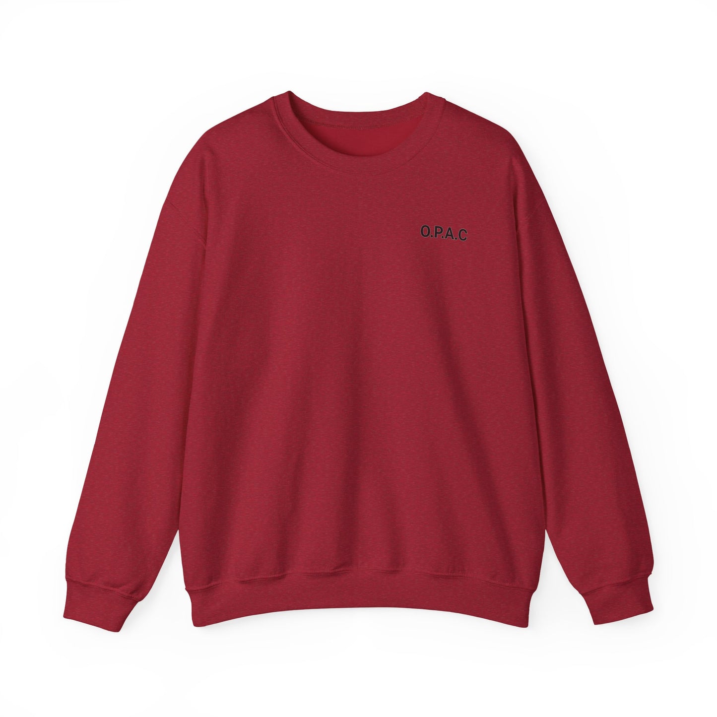 Cozy Comfort Classic Minimalistic O.P.A.C. (black-lettered) Prisoner's Advocacy Crewneck Sweatshirt | Unisex, Casual Wear, Gift for Him, Her, Stay-at-Home Style, Everyday Fashion - O.P.A.C.