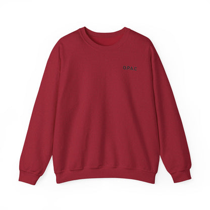 Cozy Comfort Classic Minimalistic O.P.A.C. (black-lettered) Prisoner's Advocacy Crewneck Sweatshirt | Unisex, Casual Wear, Gift for Him, Her, Stay-at-Home Style, Everyday Fashion - O.P.A.C.