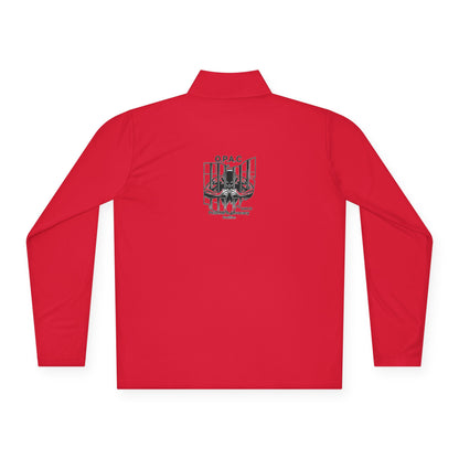 Unisex Quarter-Zip Pullover - Ladies O P A C Double-sided Black-lettered Text Logo Stylish Graphic Design